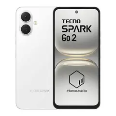 TECNO MOBILE - Celular Tecno Spark GO 2 64GB 3GB Blanco
