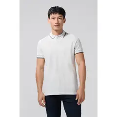 KOAJ - Camiseta Polo unicolor con cuello y puños tejido Hombre
