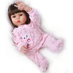 GENERICO - Muñeca Bebé Reborn Silicona De Cuerpo Completo 48cm Niñas