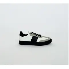 CALZADO TRIUNFO - Tenis casual mujer JCZ264 blanco negro