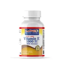 HEALTHY AMERICA - VITAMINA E 1000 IU WITH SELENIUM X 100 CAPSULAS.