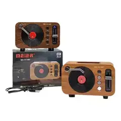 VINTAGE - Parlante Meier Md-1011bt Bluetooth Radio Fm Usb