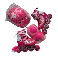 DISTRIONLINE - Kit Patines Niñas Expandible Semiprofesional Sports