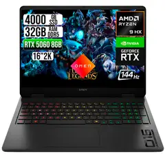 HP - PORTATIL OMEN AMD RYZEN 9 8940HX RTX 5060 8GB SSD 4TB RAM 32GB 16" 2K 144HZ