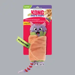 KONG COMPANY - KONG Pull-a-partz Purrito Juguete Gato 2 en 1