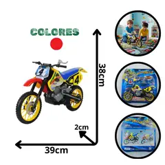 SWISSHOME - JUGUETE MOTO ARMABLE EN BLISTER PARA NIÑOS +3 AÑOS