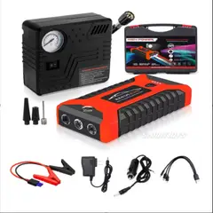 GENERICO - Arrancador De Batería 600A Pico 20000 Mah Amplificador De Batería 12V Amplificador De Batería De Automóvil Cargador De Banco De Energía Portátil Con Cables De Puente