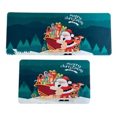 GENERICO - Dúo Tapete Absorbente Y Antideslizante Alfombra Cocina Kit 2