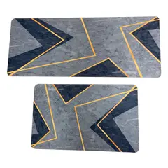 GENERICO - Dúo Tapete Absorbente Y Antideslizante Alfombra Cocina Kit 2