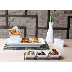 FOH - Soporte Triple de Platos de Acero Inoxidable - Pack de 6 pcs