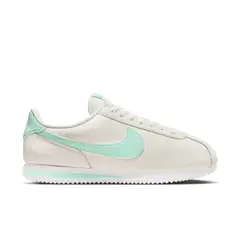NIKE - Tenis Cortez Mujer-Blanco/Celeste