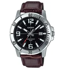 CASIO - Reloj Pulso Cuero Mtp-vd01-1b Para Hombre