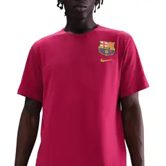 NIKE - Camiseta Fcb M Nk Crest Tee Hombre-Bordo