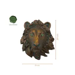 GENERICO - Escultura Decorativa de León en Cerámica Artesanal León de Nemea Elarië