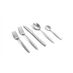 FOH - Tenedor de Cena Luca 8 - Pack de 12 Piezas - Acabado Cepillado