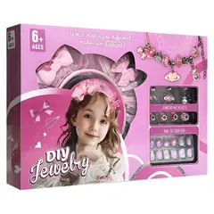 GENERICO - Kit Manicure Hacer Pulseras Juguete Niñas Princesa Charms