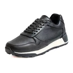 VIAR - Tenis Cuero Hombre BROSS Negro