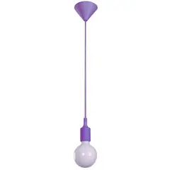 DESIGNER - LAMPARA COLGANTE MORADA 1 LUZ IKELITE MODERNA