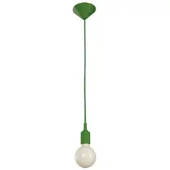 DESIGNER - LAMPARA COLGANTE VERDE 1 LUZ IKELITE MODERNA