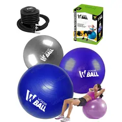 WONDER SPORT - Balon De Yoga Pelota De Pilates Fitball Bosu Grande 75 cm + Inflador