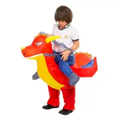 GENERICO - Disfraz Inflable Para Niños Para Montar Modelo DRAGON