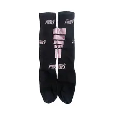 GENERICO - Par De Medias De Fútbol Largas Fss Deportivas Talla6-8 - NegroRosa