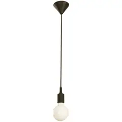 DESIGNER - LAMPARA COLGANTE NEGRA 1 LUZ IKELITE MODERNA