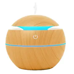 SKY - Humidificador aire difusor diseño madera claro redondo