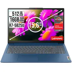 LENOVO - PORTATIL SLIM 3 AMD RYZEN 7-5825U SSD 512GB RAM 16GB 15,6" FHD