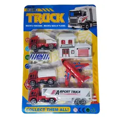 GENERICO - Camiones Tractomula Avion Transporte Bombero + Accesorios