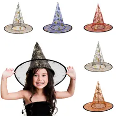 GENERICO - Sombrero Gorro Bruja Disfraz Fiesta Halloween x 1 Und