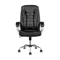 SILLETI - Silla Oficina Ergonómica Presidencial Giratoria Reclinable Color Negro