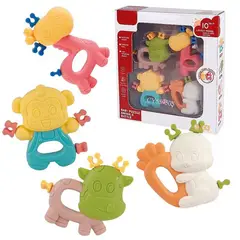 GENERICO - Sonajeros Encajables Entre Si Para Bebé X4