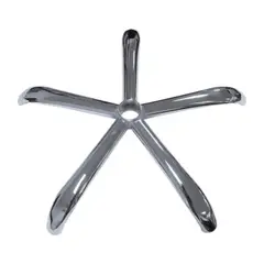 GENERICO - Repuesto De Base Cromada Estrella Para Silla Oficina 64cm Color Plata