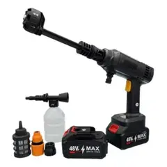 GENERICO - Hidrolavadora 6 Chorros Portátil Recargable 48v 2 Baterias