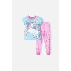 LITTLEMIC - Pijama manga corta para niña