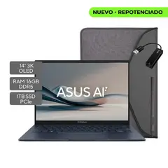 ASUS - Portatil Zenbook UX3405CA-PZ332W Intel Core Ultra 7 255H SSD 1 TB 16GB 14" OLED WQ Win 11 Home