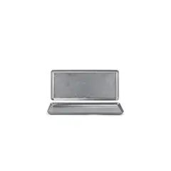 FOH - Bandeja de Acero Inoxidable 10 x 45 - Antiguo Paquete 6 pcs