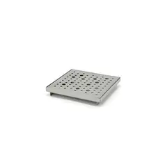 FOH - Bandeja de Goteo Cuadrada de Acero Inoxidable - Pack de 6 pcs