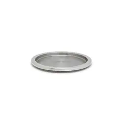 FOH - Bandeja Redonda de Acero Inoxidable de 14 - Pack de 4 pcs