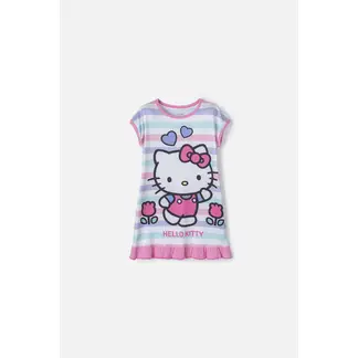 HELLO KITTY - Pijama tipo batola de multicolor para niña 2T a 5T