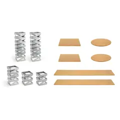 FOH - Esenciales Buffet Zig Zag - Bambú Natural - Pack x 1 pieza