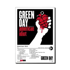 PRINTKING - Cuadro Green Day - American Idiot 30x42cm A3 Afiche Póster