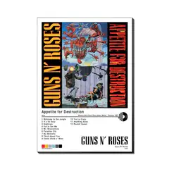 PRINTKING - Cuadro Guns N Roses Appetite for Destruction 30x42cm A3 Afiche Póster