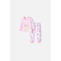 DISNEY - Pijama Winnie The Pooh multicolor para bebé niña