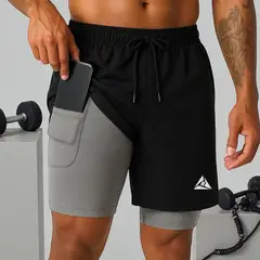 RIPPLE FT - Pantaloneta con Licra Corta Original RIPPLE 3 Bolsillos