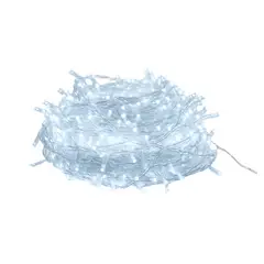 ADQUIERELO YA - Extensión Luz LED Lineal Blanca 200 Luces 14 Metros Cable Transp