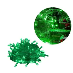 ADQUIERELO YA - Extensión Luz LED Lineal Verde 200 Luces 14 Metros Cable Transp 1446