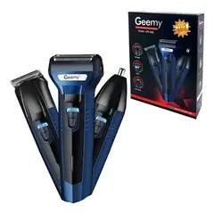 GEMEI GEEMY - Máquina Afeitadora Geemy 566 3 En 1 Color Azul 220v - 240v