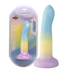GENERICO - Dildo Con Chupa Masturbador Vaginal En Silicona Premiun 17 cm